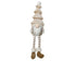 Kerstdeco gnoom polyester 45cm - beige