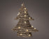 Lumineo micro LED boom binnen 40cm - bruin - warm wit