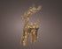 Kerstverlichting rendier LED 12x30x55cm - goud/warm wit