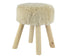 Kruk kunstbont 30x38cm - beige