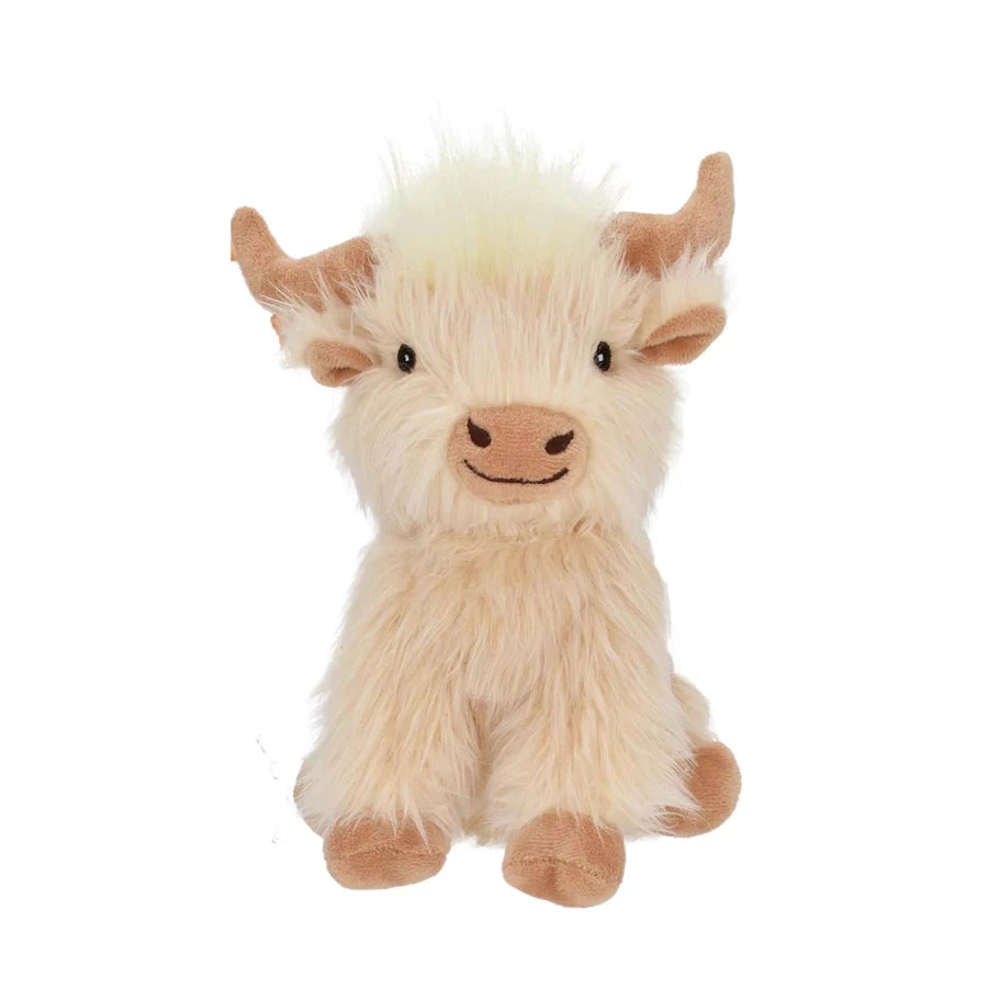 Happy Pet Highland Cow Medium Cream 21cm