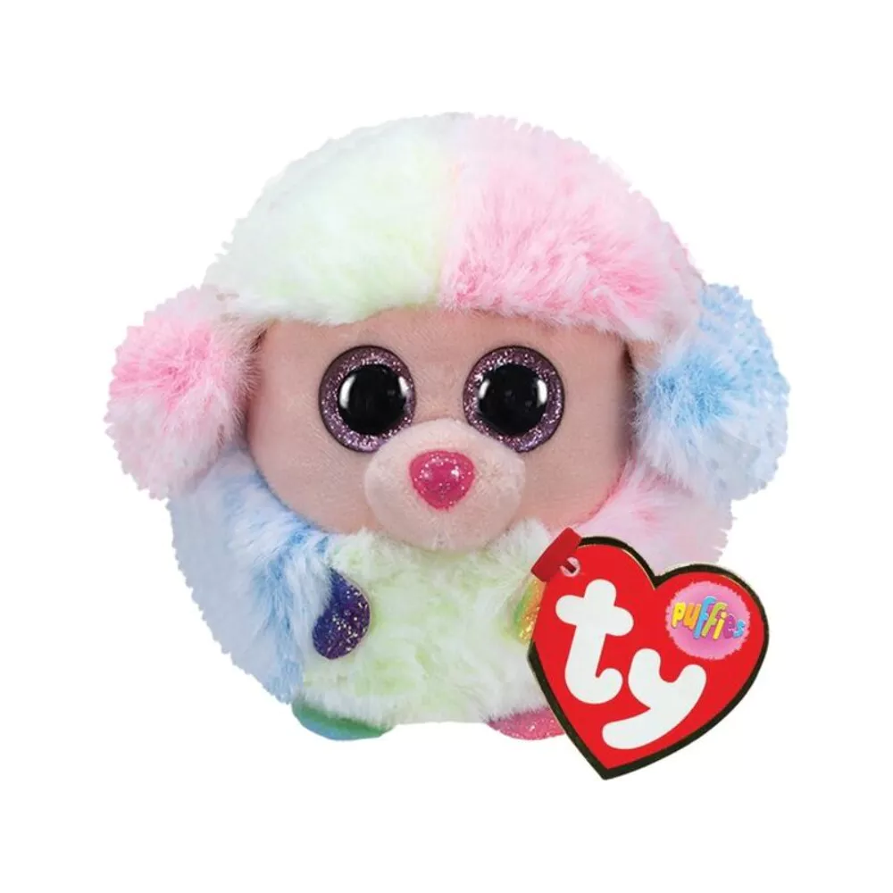 TY Teeny Puffies knuffel 10cm - Rainbow poodle