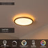 Lucide CASTOR Plafondlamp binnen/ buiten 32cm - LED dimb. CCT - 1x20W 2700K/6500K IP44 RGB opaal