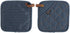 TISECO Indigo pannenlappen 2st.- 20x20cm - donkerblauw