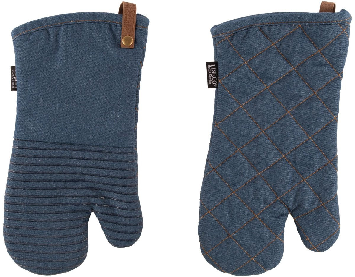 TISECO Indigo ovenwanten 2st.- 33x17cm - donkerblauw