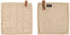 TISECO Velmar pannenlappen 2st.- 20x20cm - beige