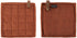TISECO Velmar pannenlappen 2st.- 20x20cm - cognac