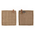 TISECO Velmar pannenlappen 2st.- 20x20cm - taupe