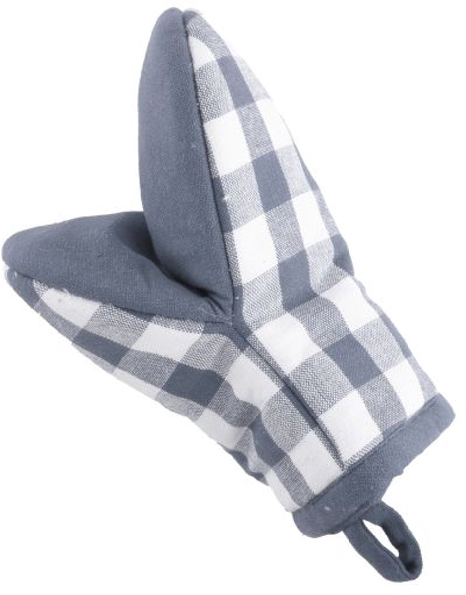 TISECO Gingham gripper 2st.- 13x19cm - blauw