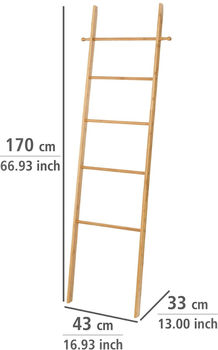 WENKO Bahari handdoekhouder ladder - bamboe