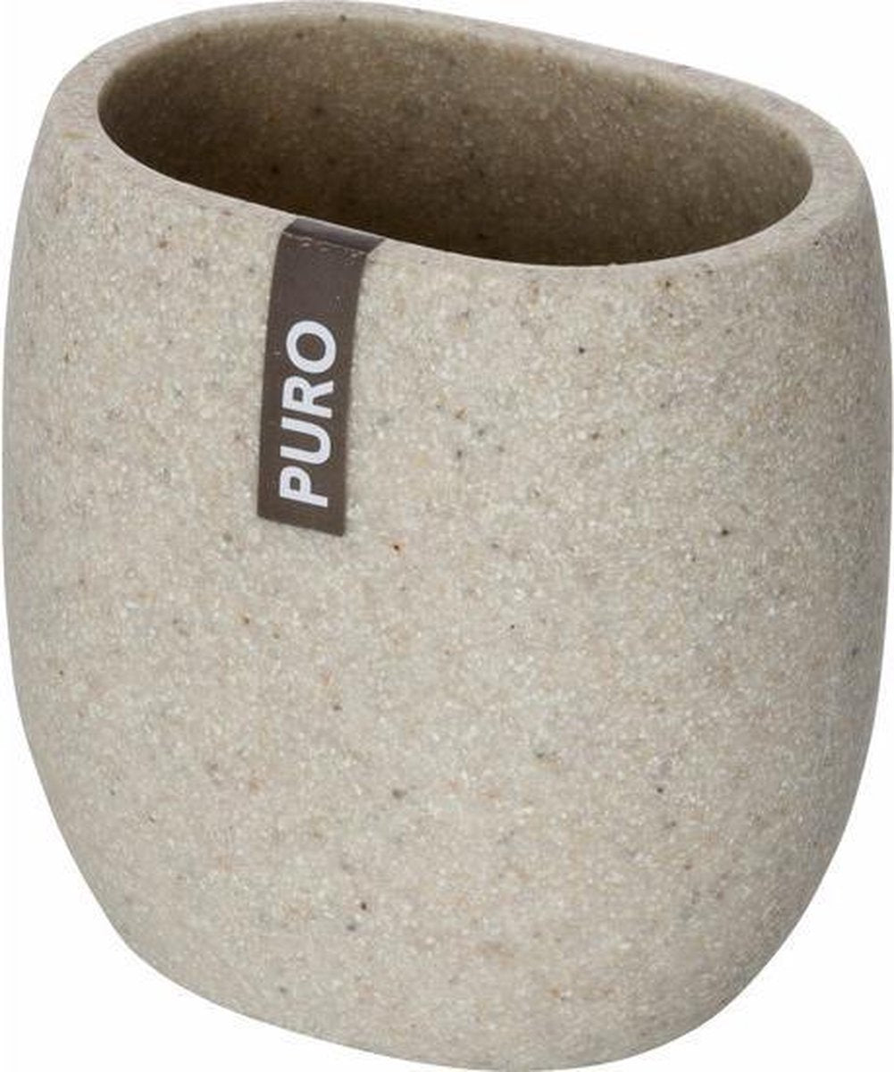 WENKO Puro tandenborstelbeker - beige
