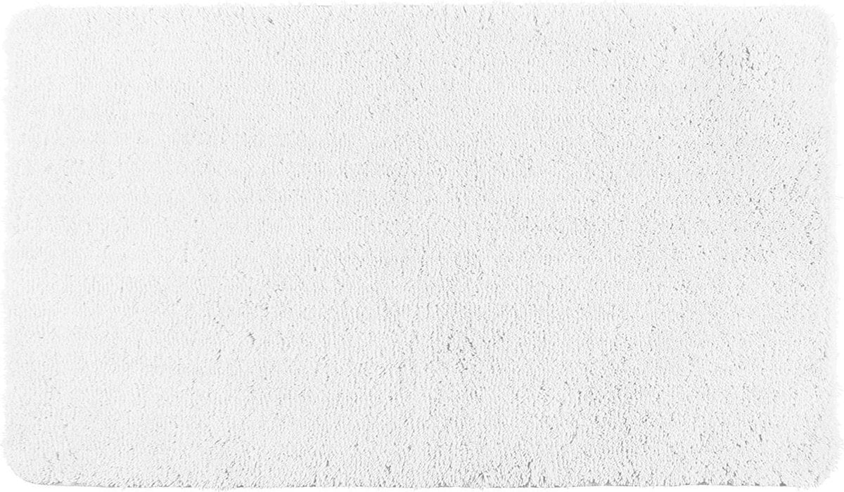 WENKO Belize badmat - 60x90cm/ 30mm - wit micropolyester