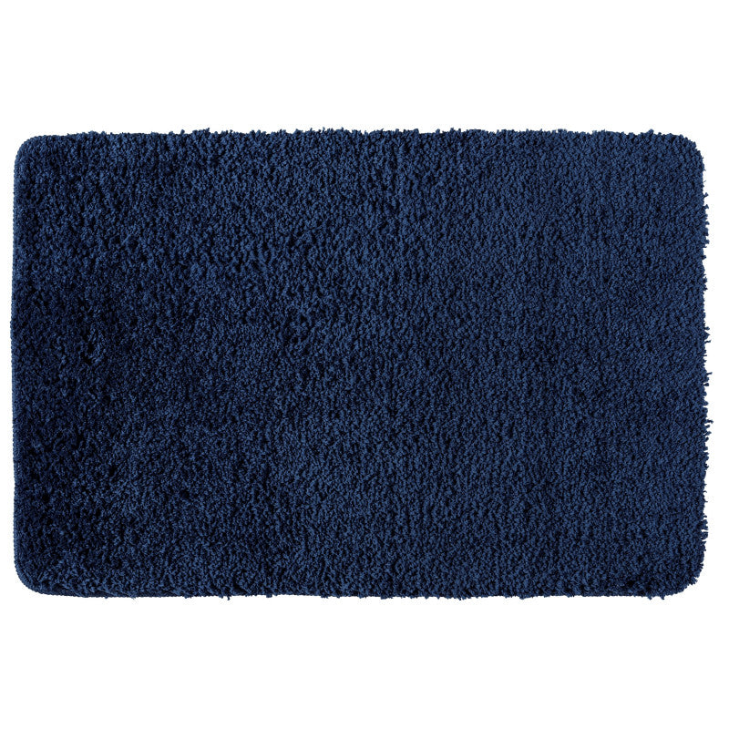WENKO Belize badmat - 60x90cm/ 30mm - blauw micropolyester TU UC