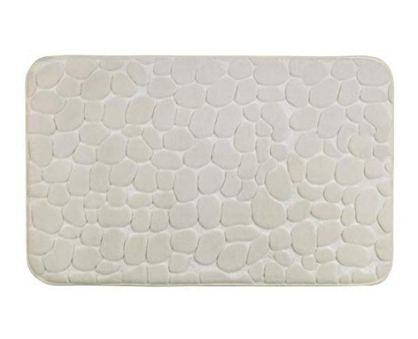 WENKO Pebbles memory foam badmat - 50x80cm - beige