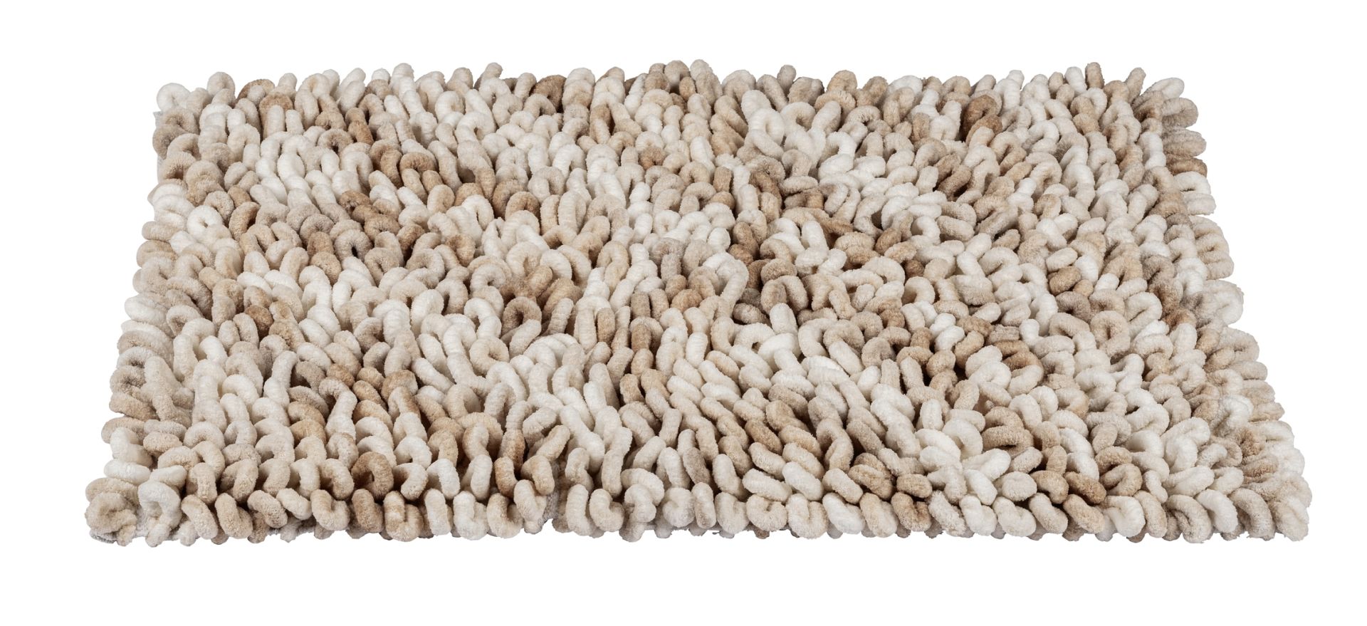 WENKO Lerici badmat - 60x90cm - wit/ beige