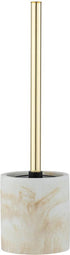 WENKO Odos toiletborstelhouder - wit/ goud