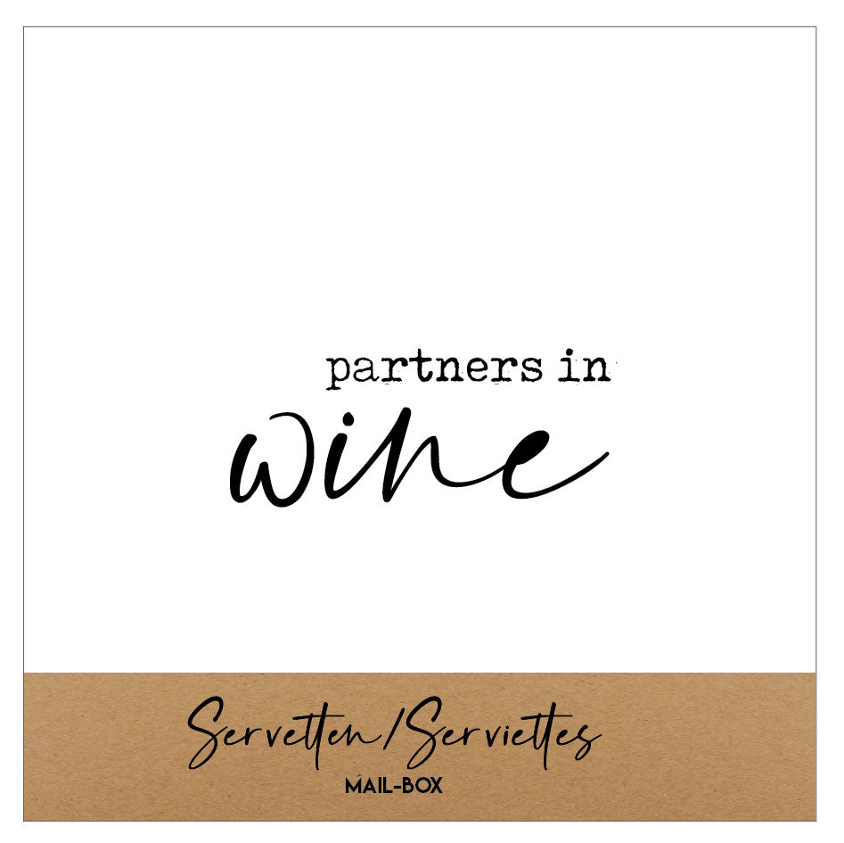 Servetten 12.5x12.5cm 15st. - Partners in wine