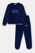WOODY Meisjes pyjama - donkerblauw - 16Y