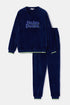 WOODY Dames pyjama - donkerblauw - L