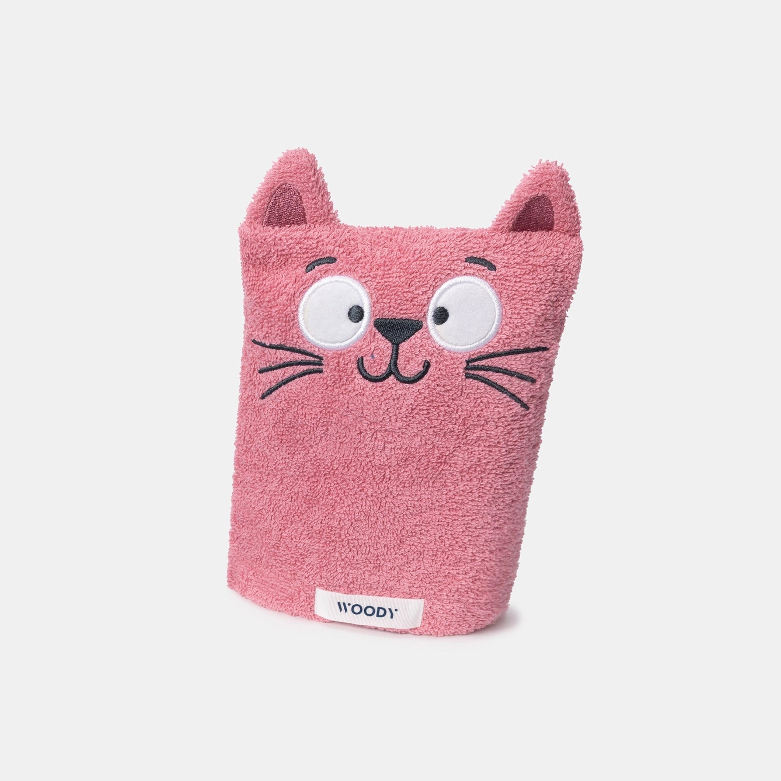 WOODY Washandje - kat