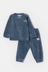 WOODY Unisex pyjama - blauwgrijs - 24m/2Y
