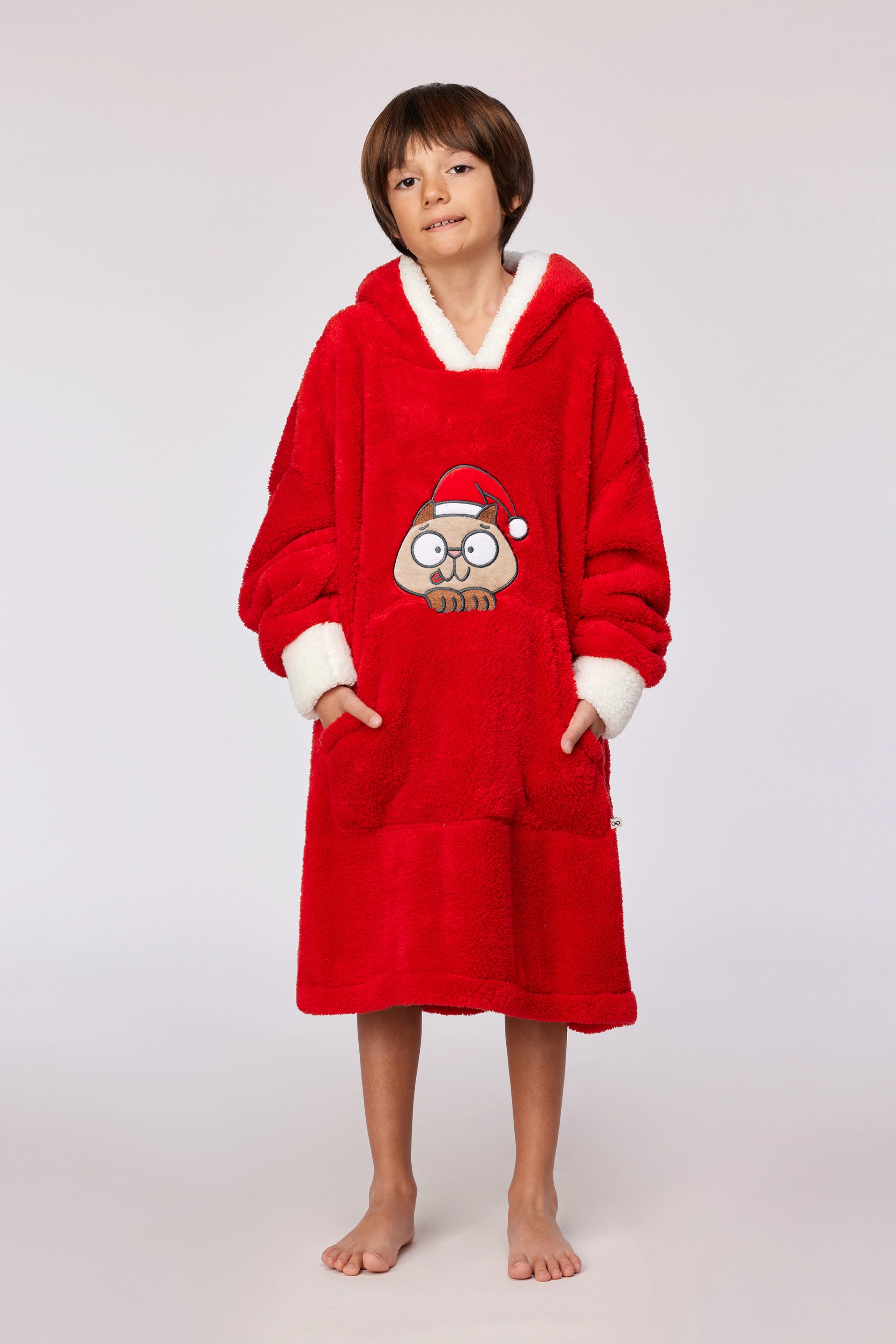 WOODY Kinder unisex sweater - rood