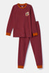 WOODY Jongens pyjama - rode streep - 8Y