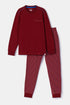 WOODY Jongens pyjama - donkerrood - 16Y