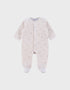 NOUKIES babypyjama NEWBORN - fluweel zeehondprint - 0M