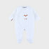 NOUKIES babypyjama FLUFFY - fluweel wit - 1M