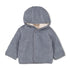 FEETJE Howdy B Jasje omkeerbaar boucle met kap - blauw - 50