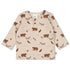FEETJE Wild World B Longsleeve print - taupe mel.- 74