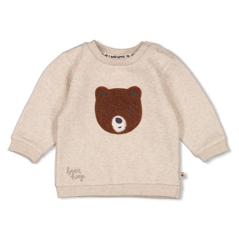 FEETJE Wild World B Longsleeve sweater - taupe mel.- 74