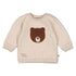 FEETJE Wild World B Longsleeve sweater - taupe mel.- 74