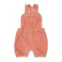 FEETJE Woodland Bloom G Tuinbroek kort velours rib - mauve - 74