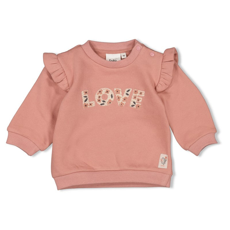 FEETJE Woodland Bloom G Sweater - mauve - 86