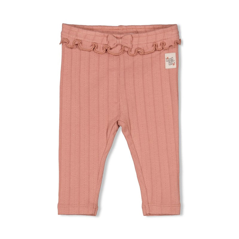 FEETJE Woodland Bloom G Legging pointelle rib - mauve - 68