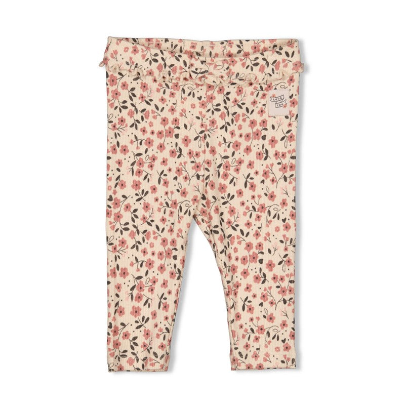 FEETJE Woodland Bloom G  Legging rib print - offwhite - 74