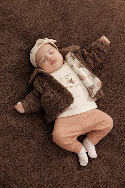 FEETJE Dancing In The Moonlight G Legging rib - terra pink - 74