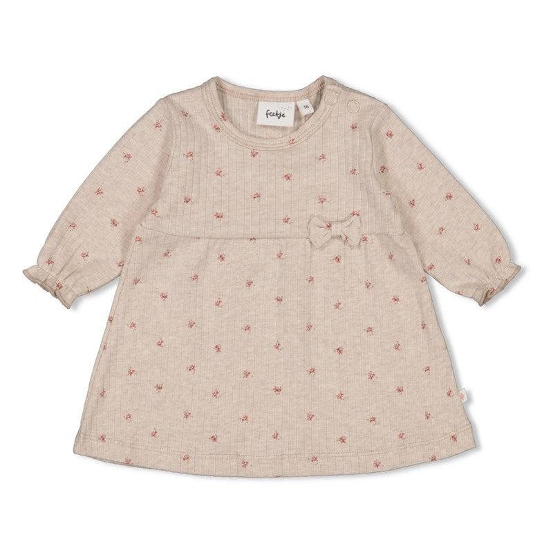 FEETJE Morning Sun G Jurk rib print - taupe mel.- 50