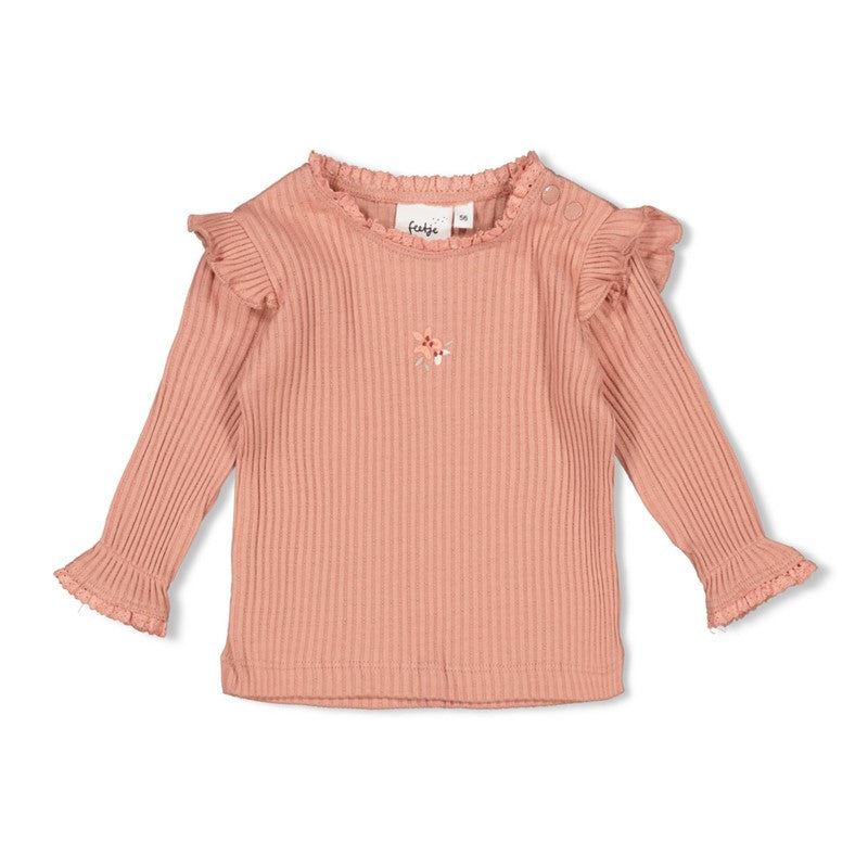 FEETJE Morning Sun G Longsleeve ajour rib - roze - 62