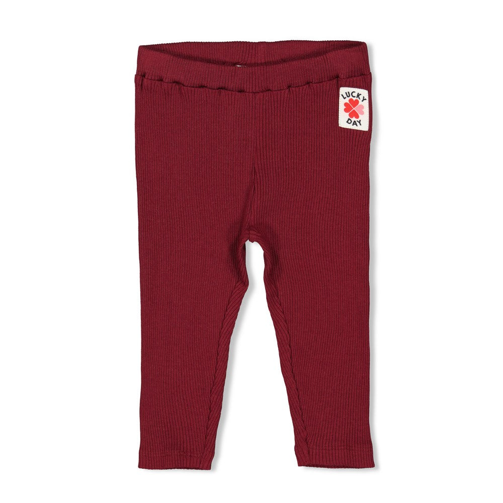 FEETJE Queen of Hearts G Legging rib - bordeaux - 68