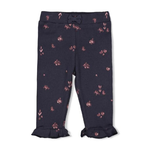 FEETJE Swanlake G Legging rib print - marine - 74