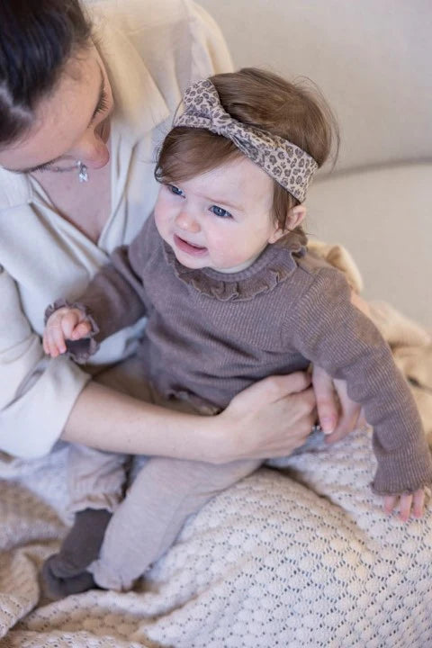 FEETJE Better Together G Longsleeve rib - bruin mel.- 80