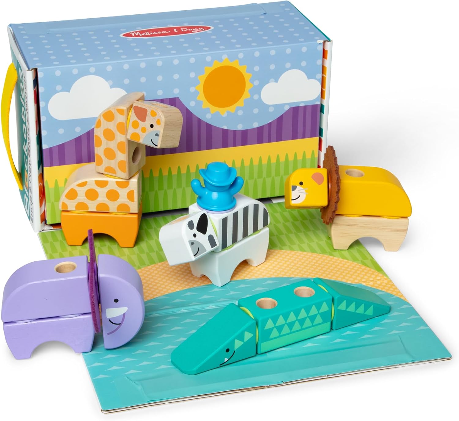 MELISSA DOUG Blockables safari play set - 34st.