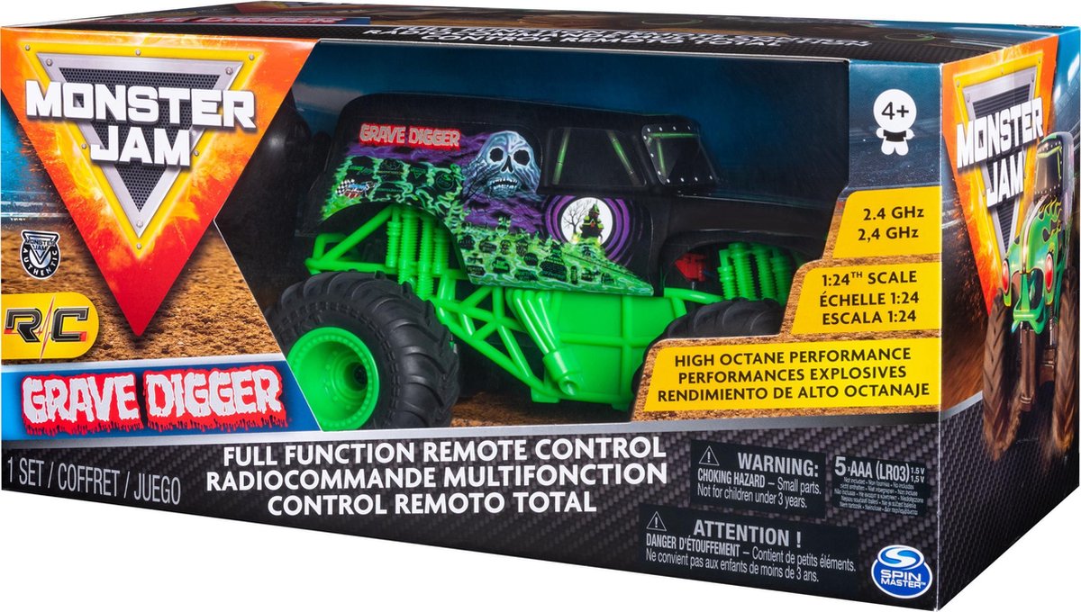 MONSTER JAM 1:24 grave digger RC