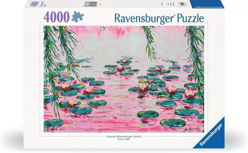 RAVENSBURGER PUZZEL 2D - Pink water lelies - 4000st.