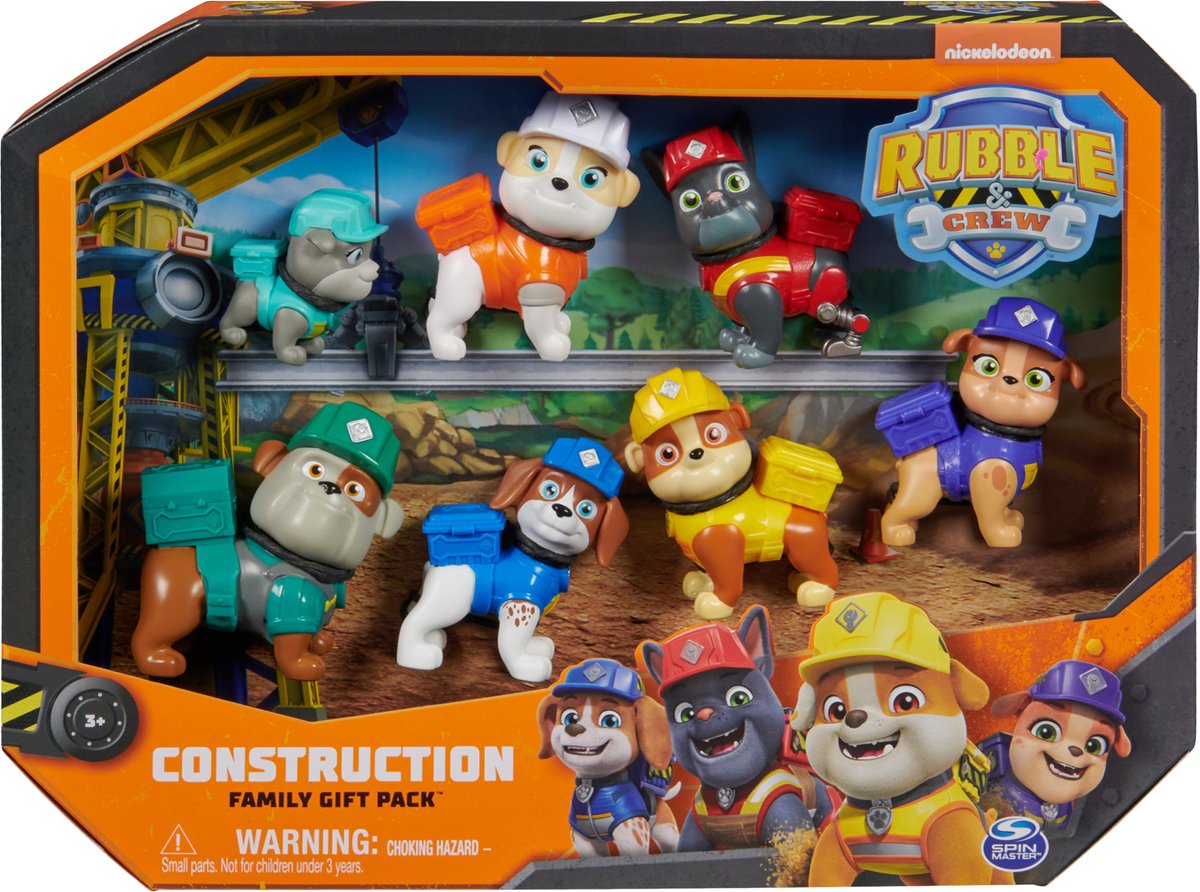 PAW PATROL Rubble crew - 7 figures gift pack