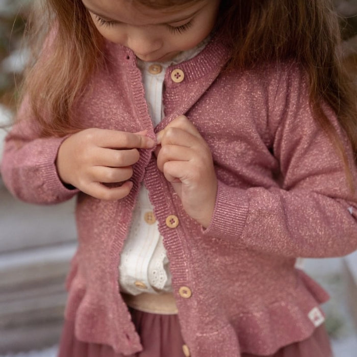 LITTLE DUTCH Gebreid vest - rouge - 74
