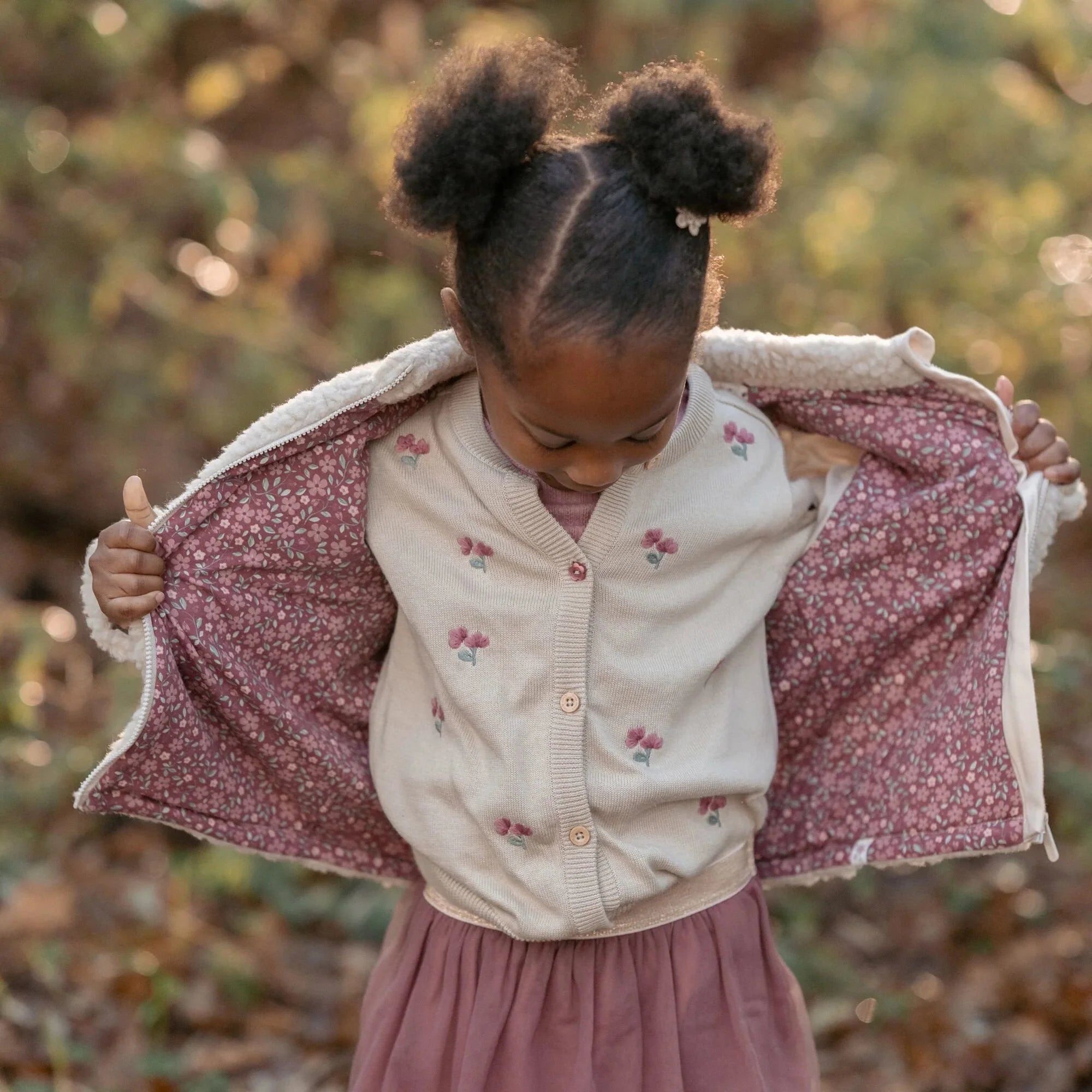 LITTLE DUTCH Teddy vest - sand - 74